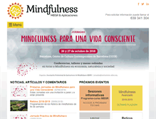 Tablet Screenshot of mindfulness-barcelona.com